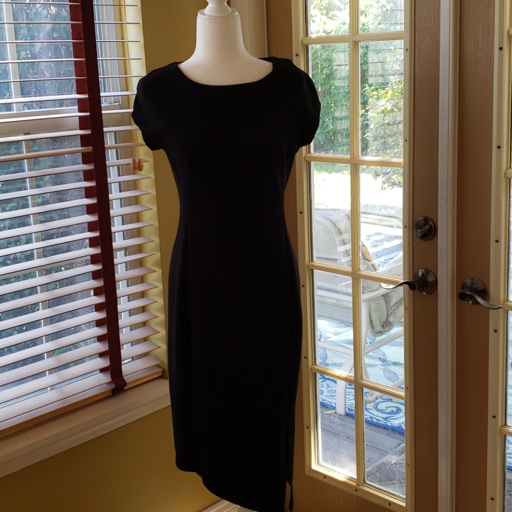 Cato EUC Black asymmetrical bodycon dress
